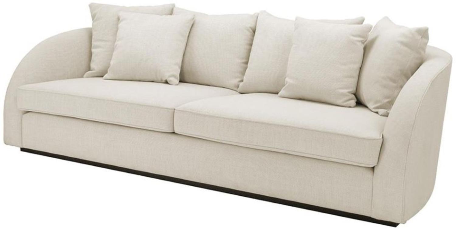 Casa Padrino Luxus Hotel Sofa Naturfarbig 255 x 91 x H. 72 cm - Designer Kollektion Bild 1