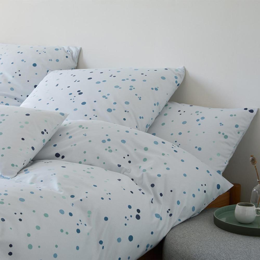 elegante Jersey Bettwäsche Sprinkle mint | 135x200 cm + 80x80 cm Bild 1