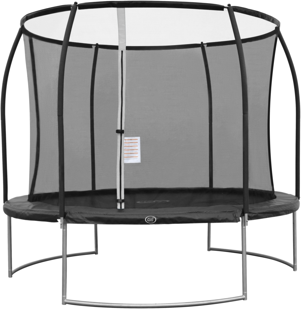 AXI Boston Trampolin rund mit Netz Ø 305 cm in Schwarz Inground & Onground Trampolin für Kinder mit Umrandung | Schwarz | Metall | 311.00 cm Bild 1