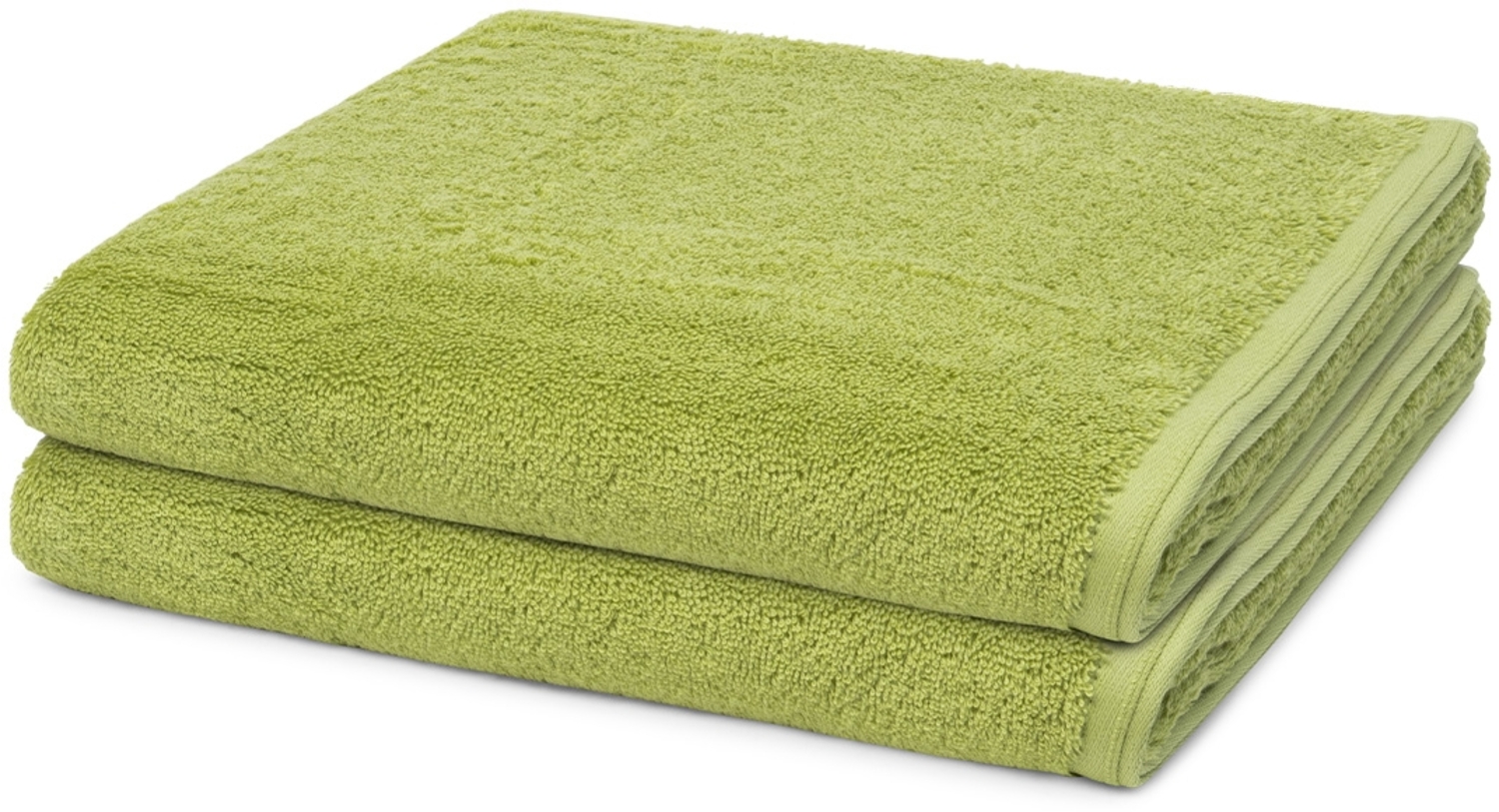 Vossen Vegan Life 2 tlg. Frottier-Set - 2 X Duschtuch (67 X 140cm) - 580 g/m2 - Avocado Bild 1