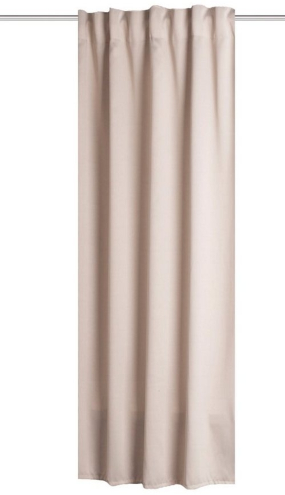HOME WOHNIDEEN Blacky 145 x 140 cm 1x Verdunklungsschal inkl. 1x Bügelband Beige Bild 1