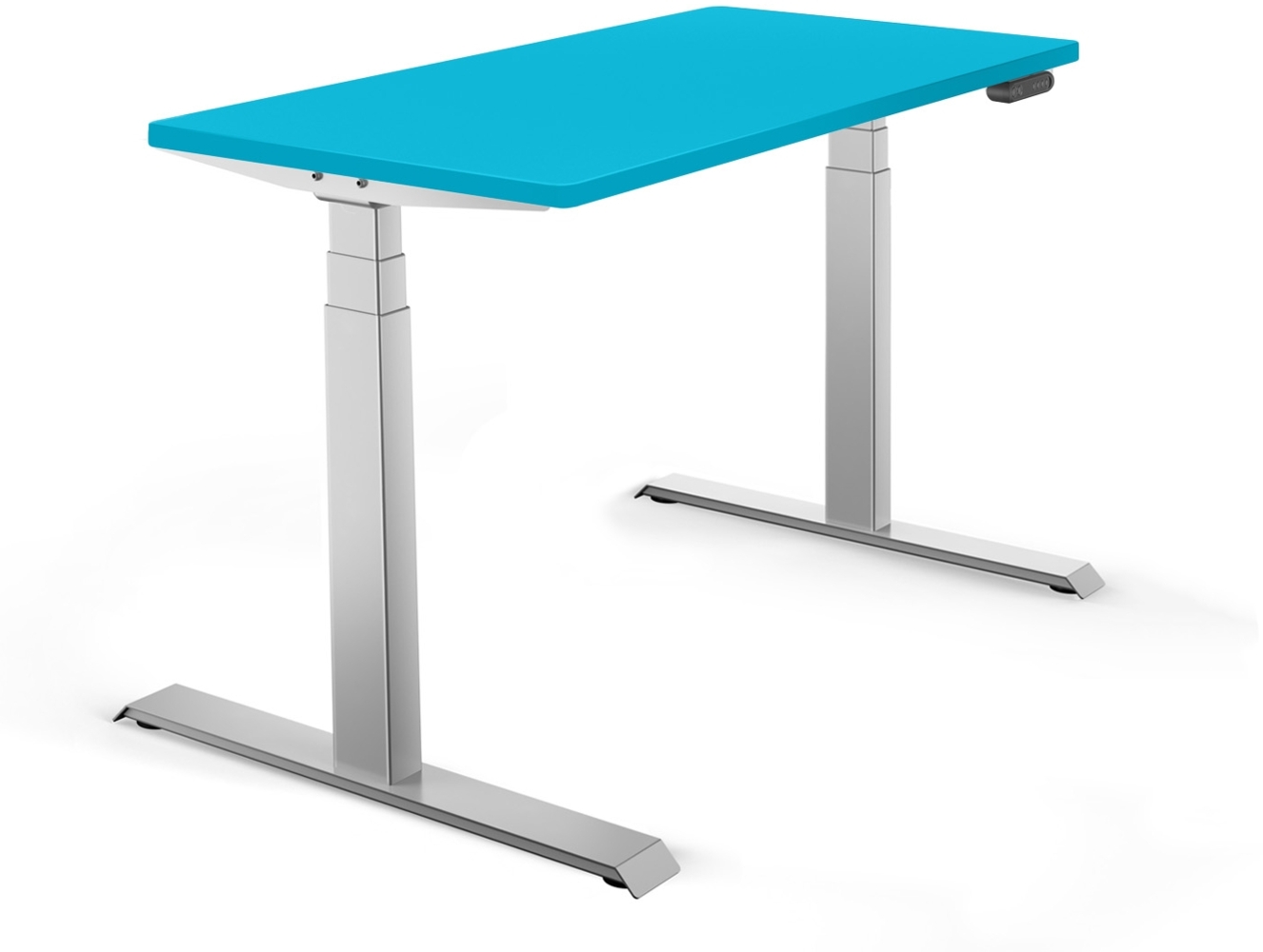 Schaff Elektrisch Höhenverstellbarer Schreibtisch REC | 140x60 cm | Blau Bild 1