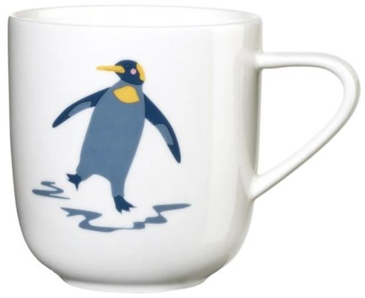 ASA Selection kids Henkelbecher Pinguin Pepe, Henkel Becher, Tasse, Teetasse, Fine Bone China, Weiß Glänzend, 250 ml, 38069314 Bild 1