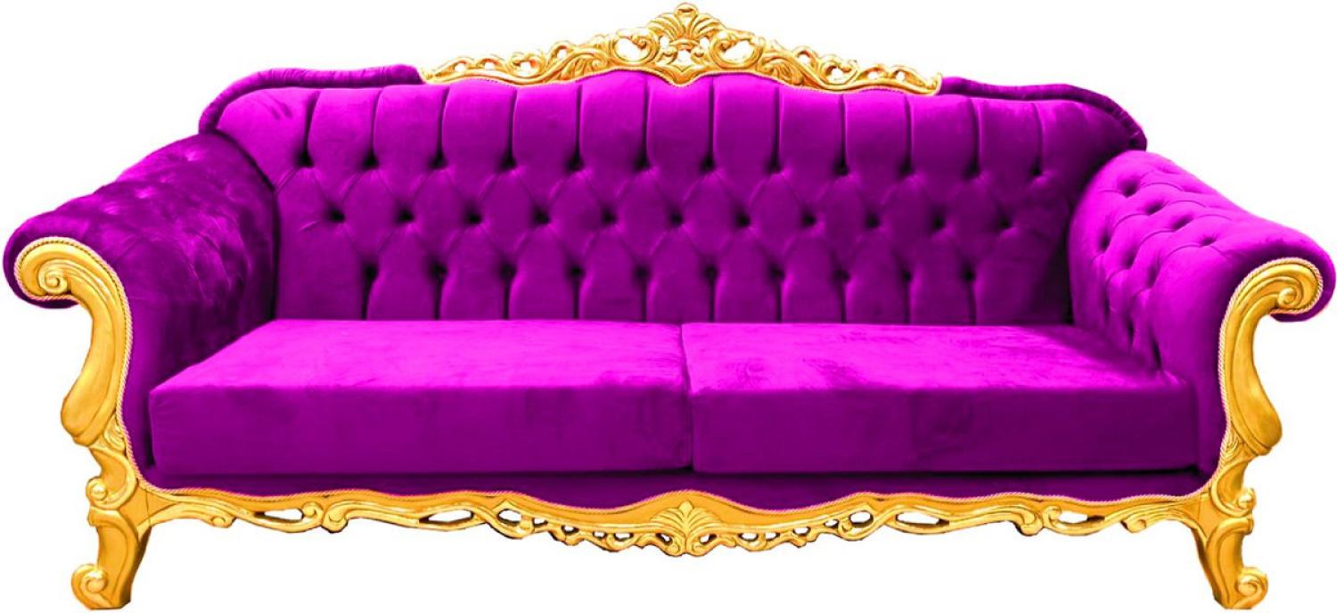 Casa Padrino Luxus Barock Sofa - Verschiedene Farben - Prunkvolles handgefertigtes Wohnzimmer Sofa - Barock Wohnzimmer Möbel Bild 1