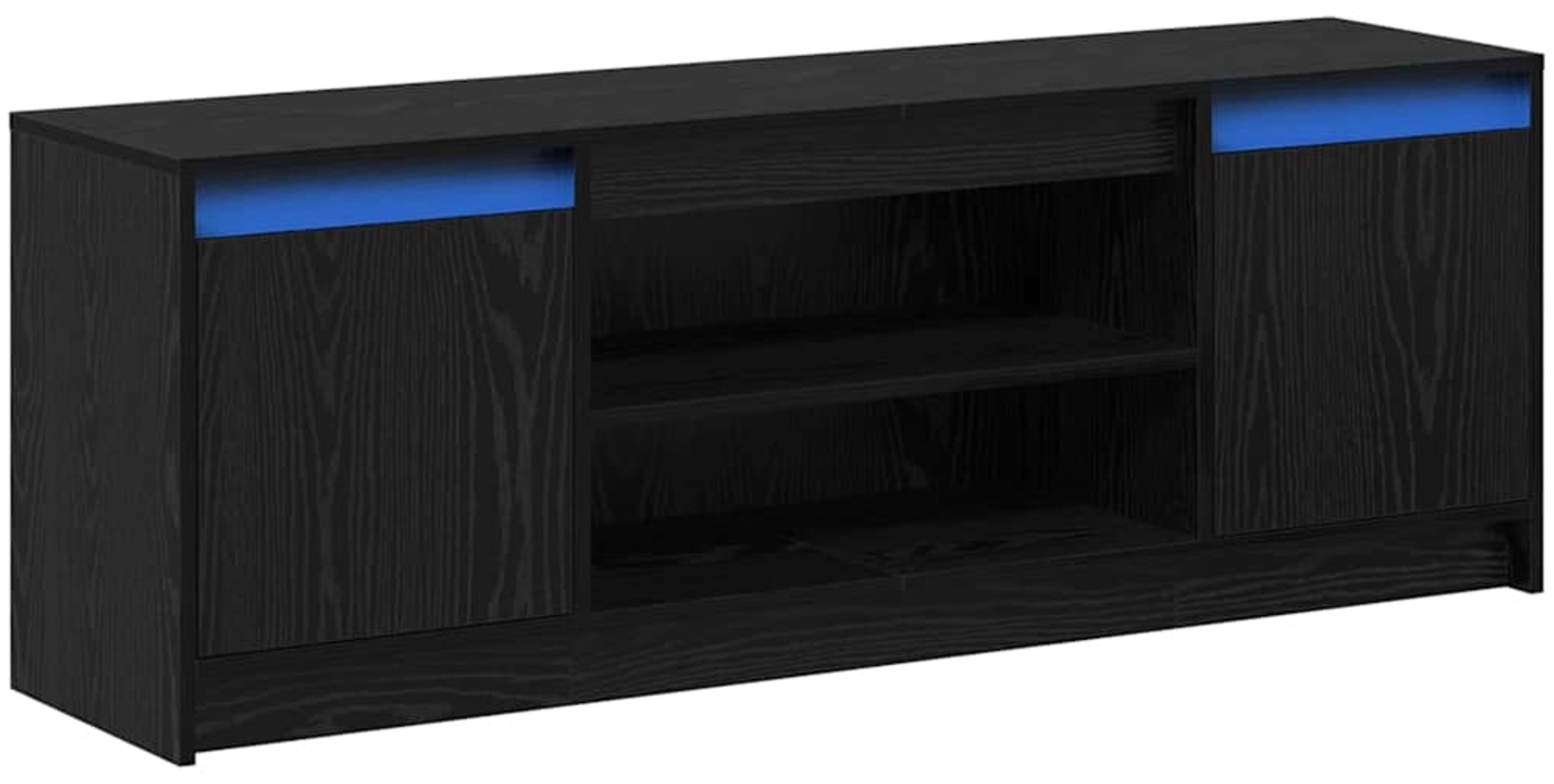 vidaXL TV-Einheiten Schwarz 139,5 x 34 x 50 cm Holzwerkstoff 869241 Bild 1
