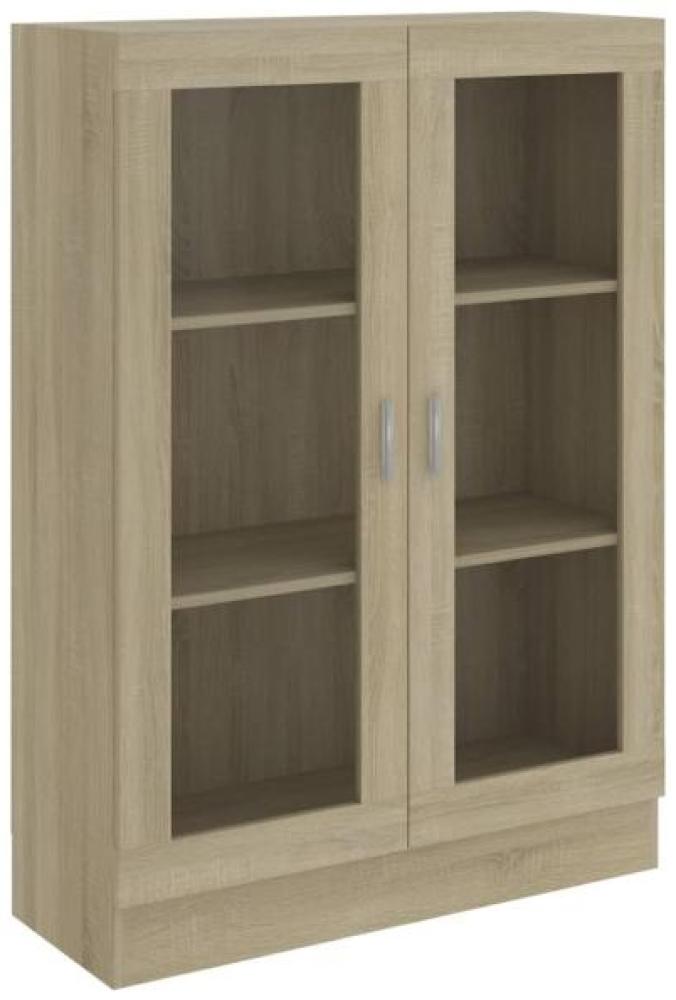 vidaXL Vitrinenschrank Sonoma-Eiche 82,5x30,5x115 cm Holzwerkstoff 802753 Bild 1