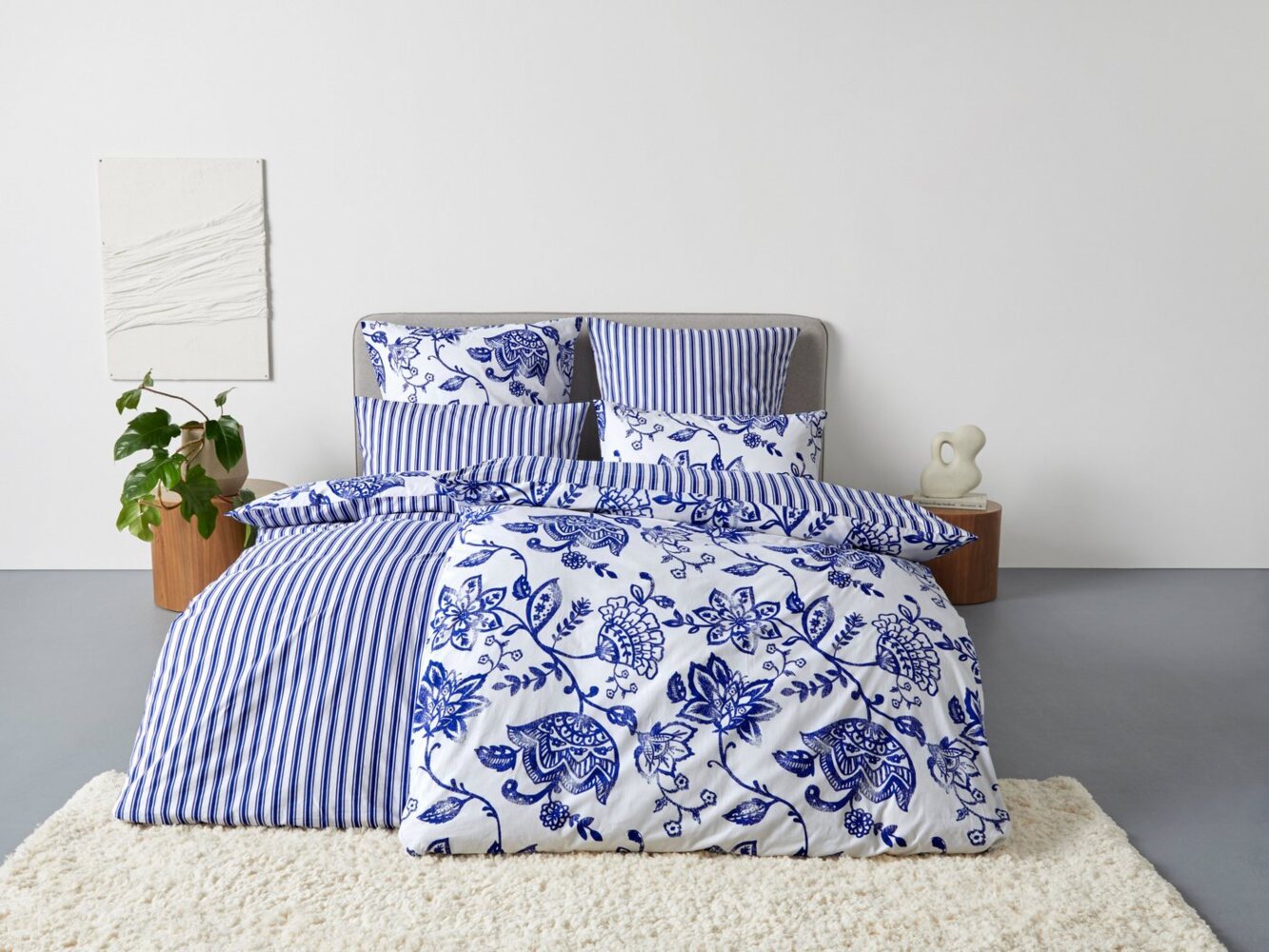 andas Bettwäsche Nordby, Flanell, 2 teilig, Bettwäsche aus Baumwolle, skandinavisches Design, ab Größe 135x200 cm Bild 1