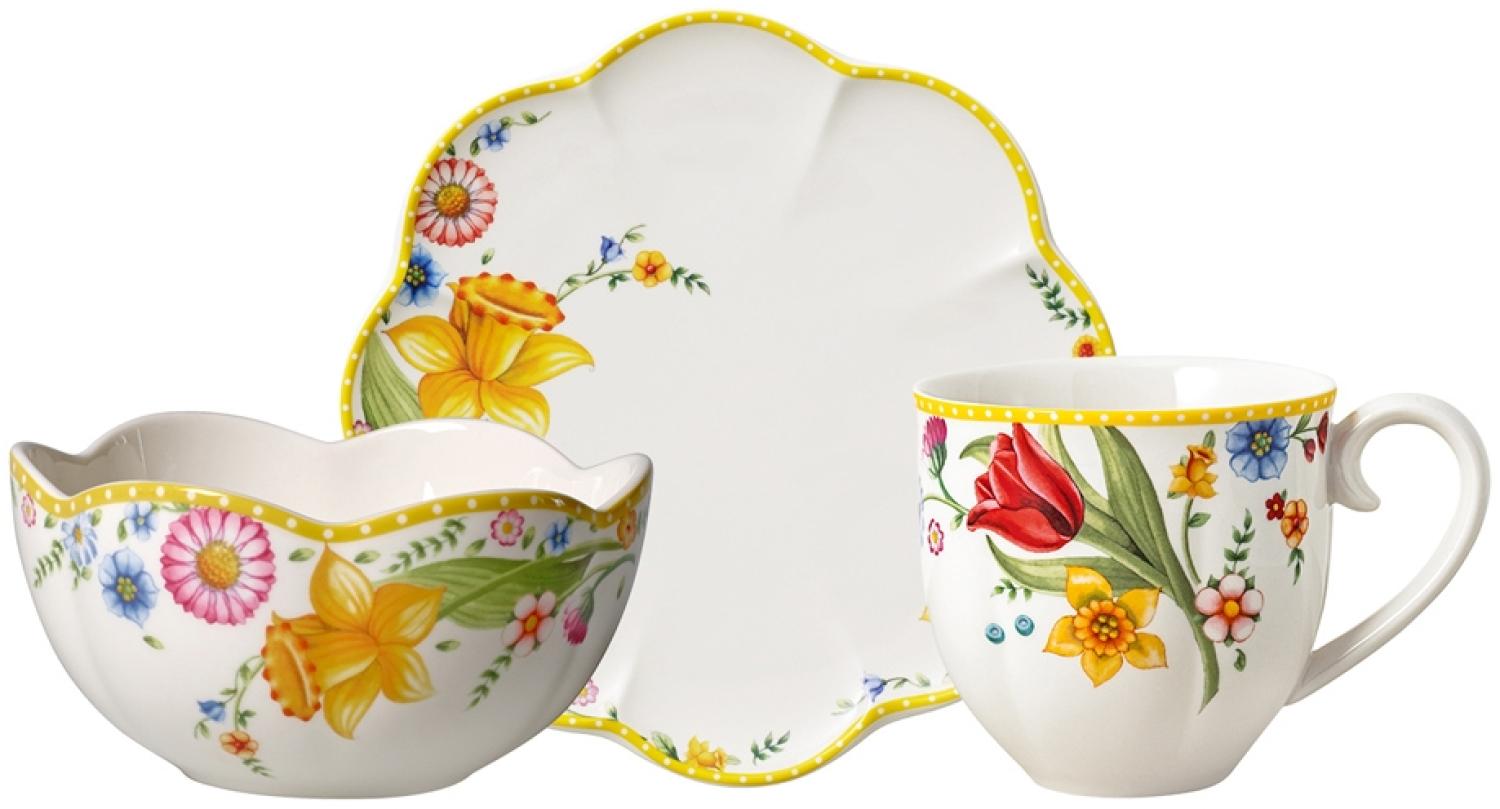 Villeroy & Boch Vorteilset 4 Stück Spring Awakening Frühstücks-Set für 2, 6tlg. gelb,grün 1486387281 und Geschenk + Spende Bild 1