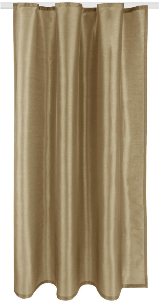 Gardine Blickdicht Taupe 140x245cm Band - Taupe dunkel Bild 1