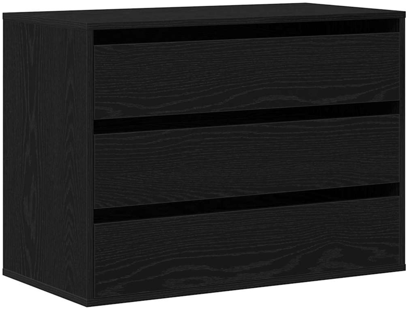 vidaXL Kommode mit Schubladen Schwarz 80 x 41 x 58 cm Holzwerkstoff 868902 Bild 1