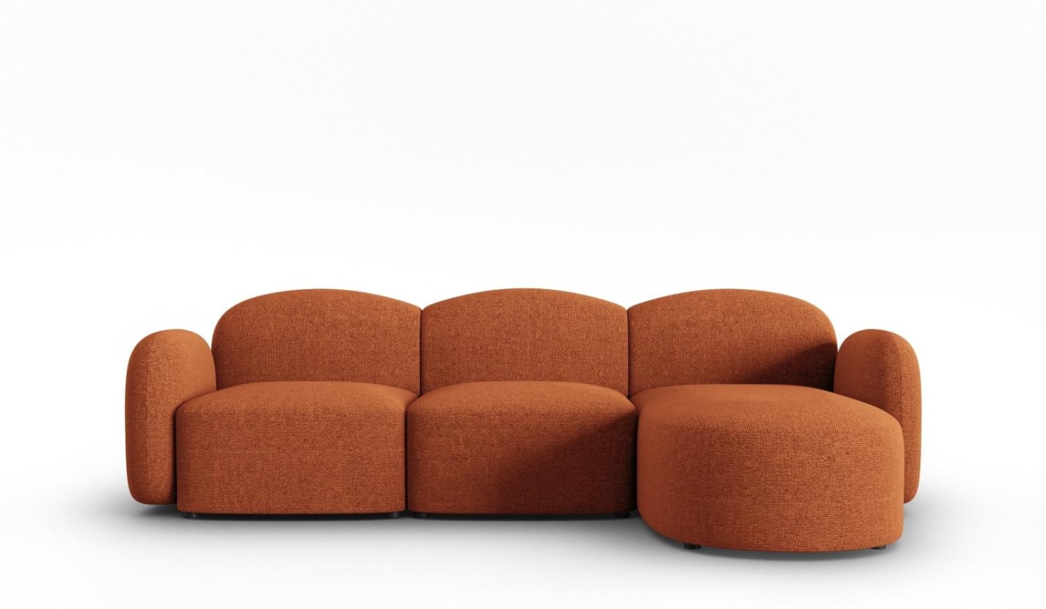 Micadoni Ecksofa Blair 4-Sitzer Rechts Chenille Terrakotta Melange Bild 1