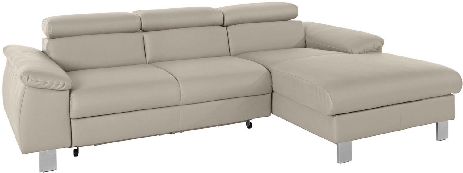 COTTA Ecksofa Komaris L-Form, mit Kopfteilverstellung, wahlweise Bettfunktion,Stauraum & Beleuchtung Bild 1