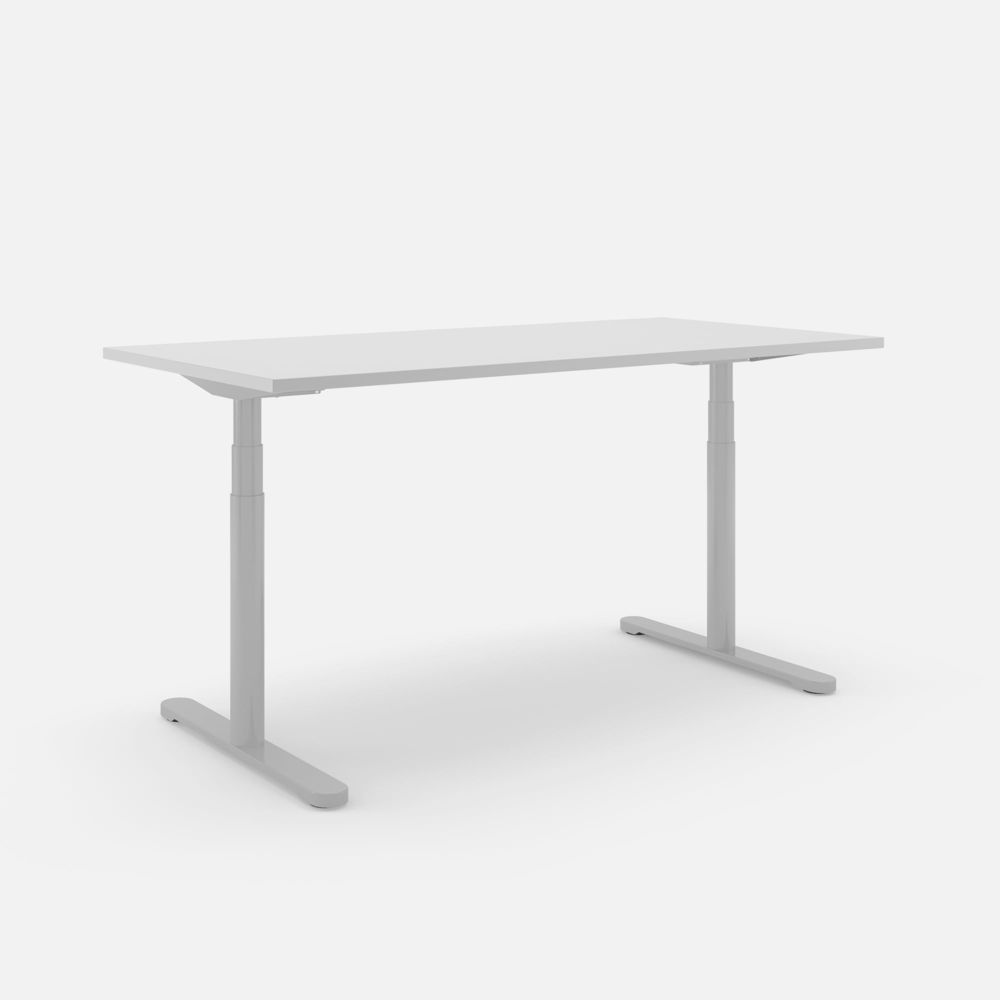 SLS 870 PRO Schreibtisch - 200 , Lichtgrau , Silber Bild 1