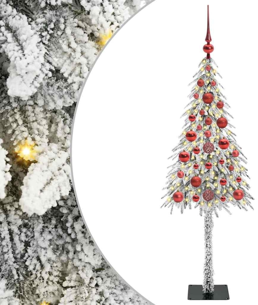 vidaXL Weihnachtsbaum mit 150 LEDs Weiß 120 cm PE und Stahl 3396203 Bild 1