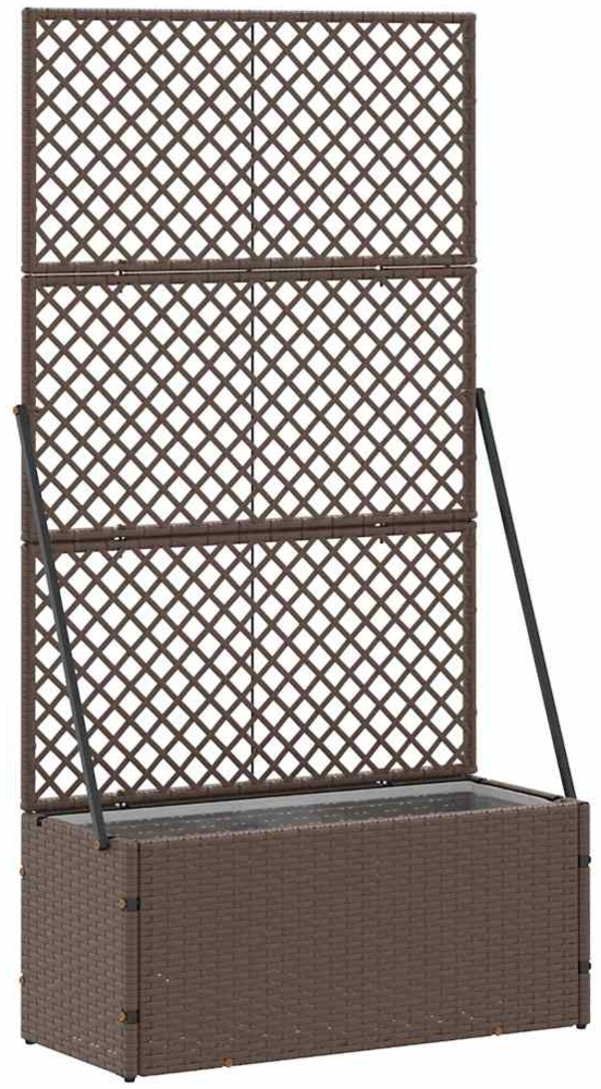 vidaXL Pflanzkübel Braun 70 x 30 x 135 cm Metall 366619 Bild 1