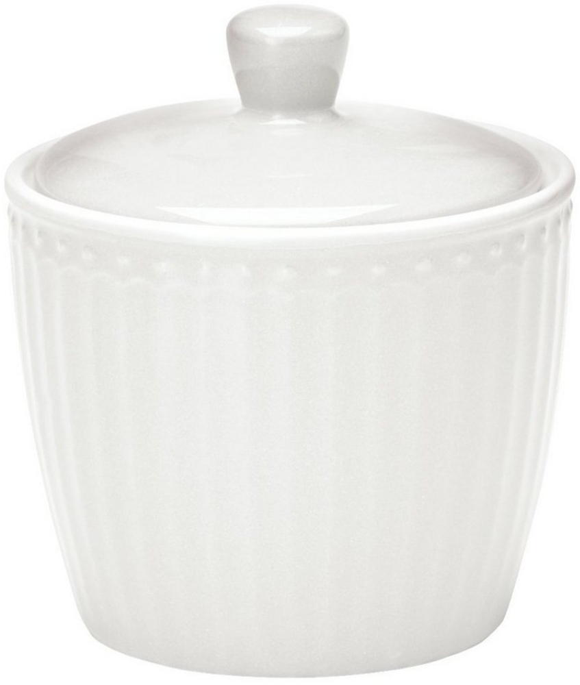 Greengate Zuckerdose Alice Zuckerdose white 10 cm, Stoneware Bild 1