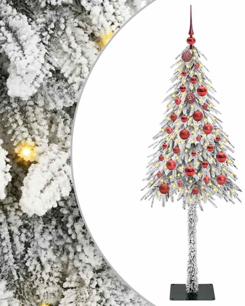 vidaXL Weihnachtsbaum mit 150 LEDs Weiß 150 cm PE und Stahl 3396216 Bild 1