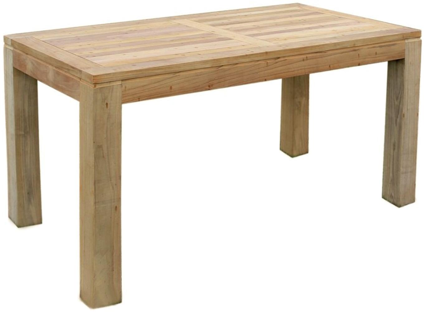 Gartentisch Esstisch Teakholz 180x90x75cm Bild 1