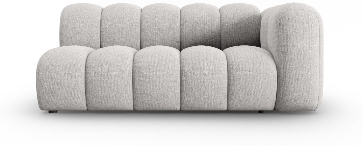 Micadoni Modulares Sofa Lupine 3-Sitzer Rechts Chenille Hellgrau Bild 1