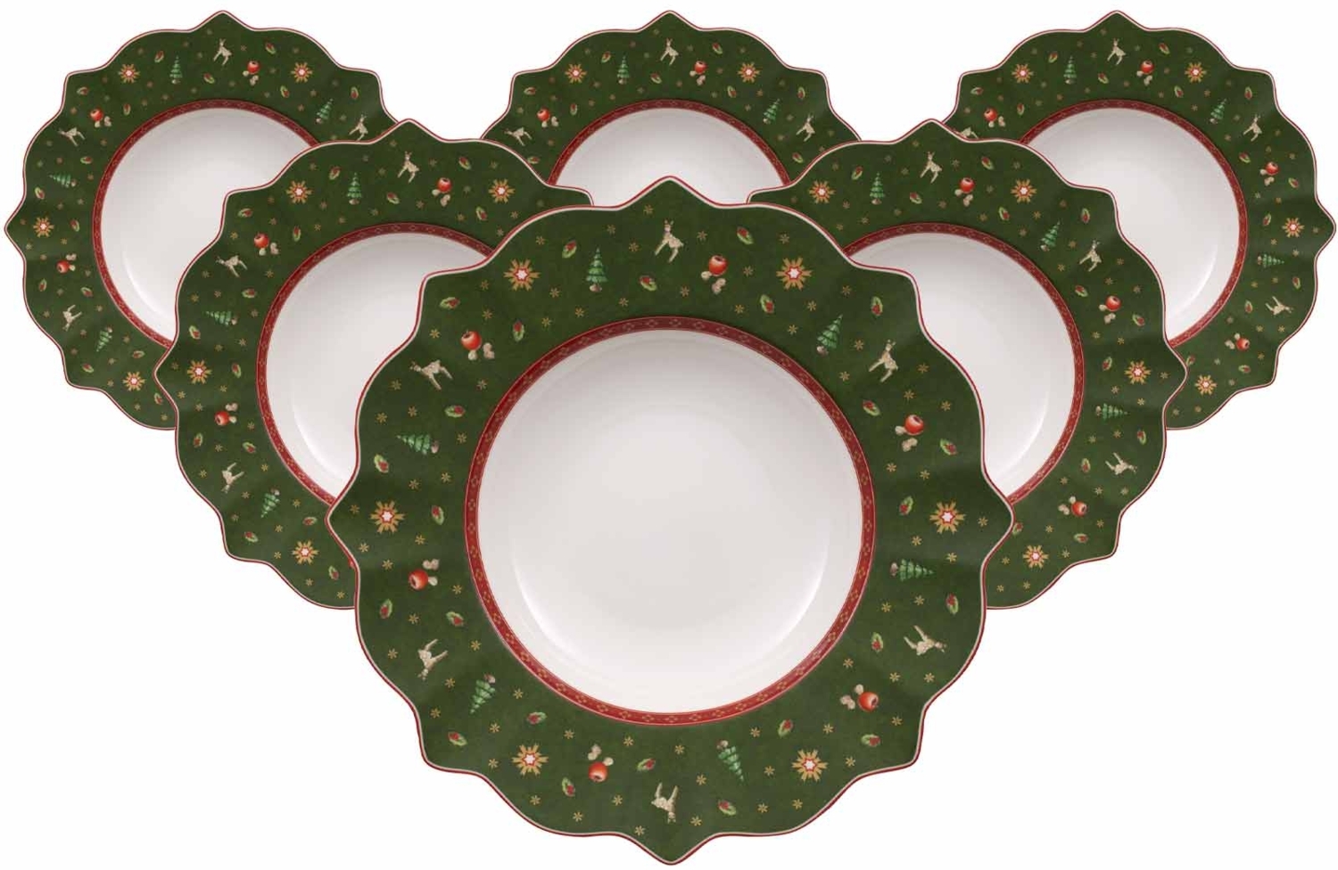 Villeroy & Boch Toy's Delight Suppenteller ø 26 cm grün 6er Set Bild 1