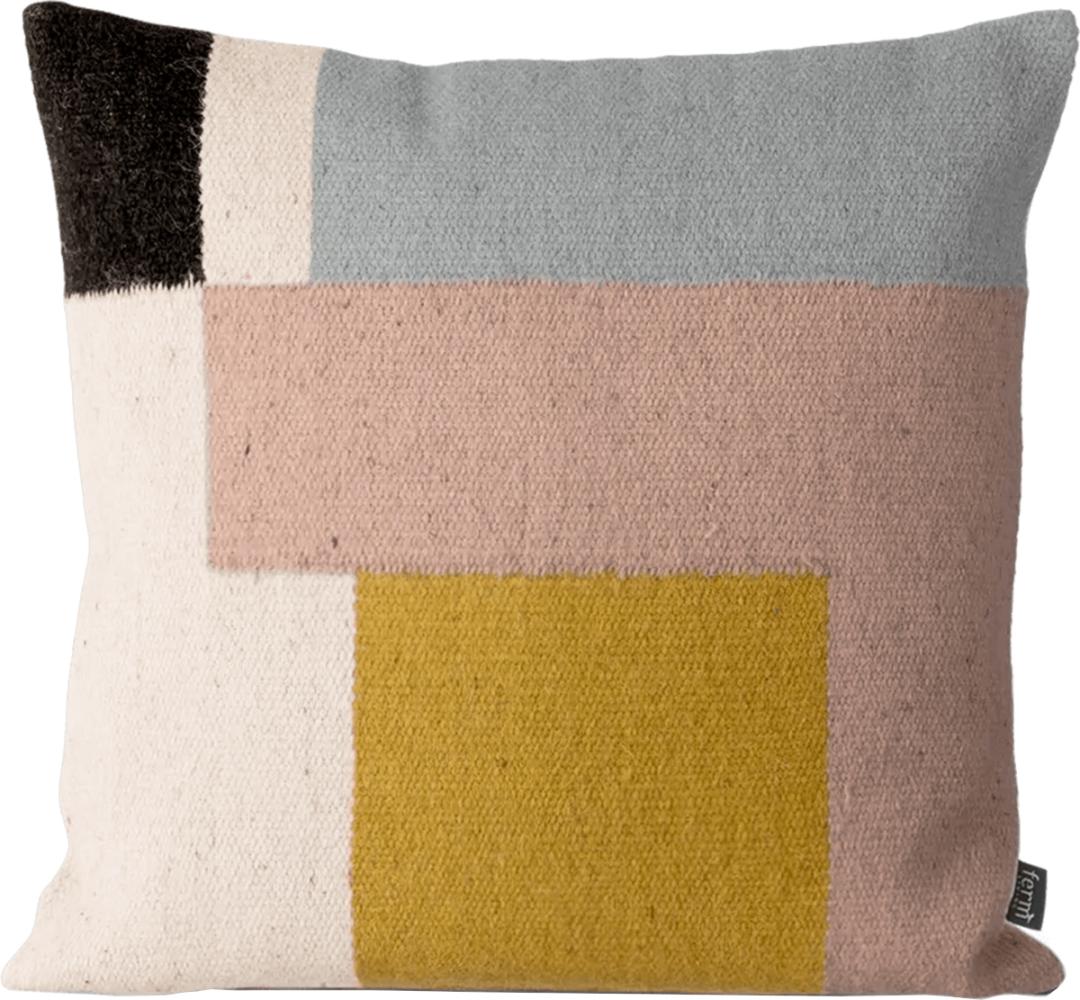 Ferm Living Kelim Kissen - Squares Beige Bild 1