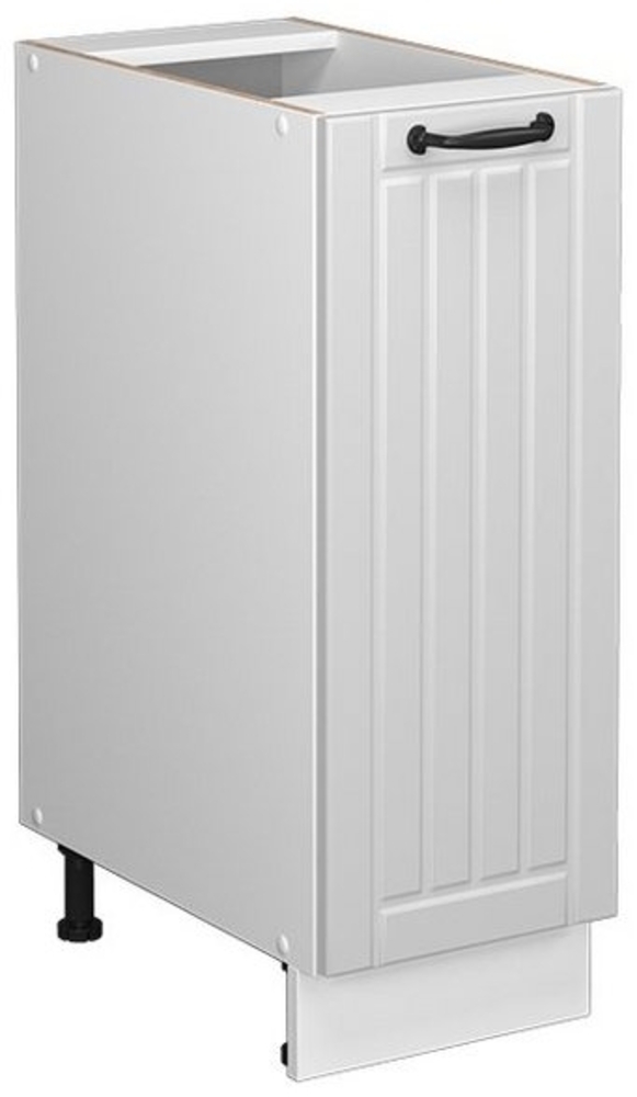 Midischrank Fame-Line Weiß Landhaus 30 x 82 cm ohne Arbeitsplatte Vicco Bild 1