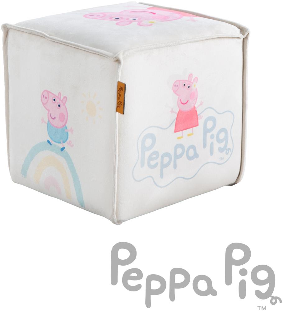 roba Kinderhocker im Peppa Pig Design - Polsterhocker in Würfelform - Beuge Bild 1