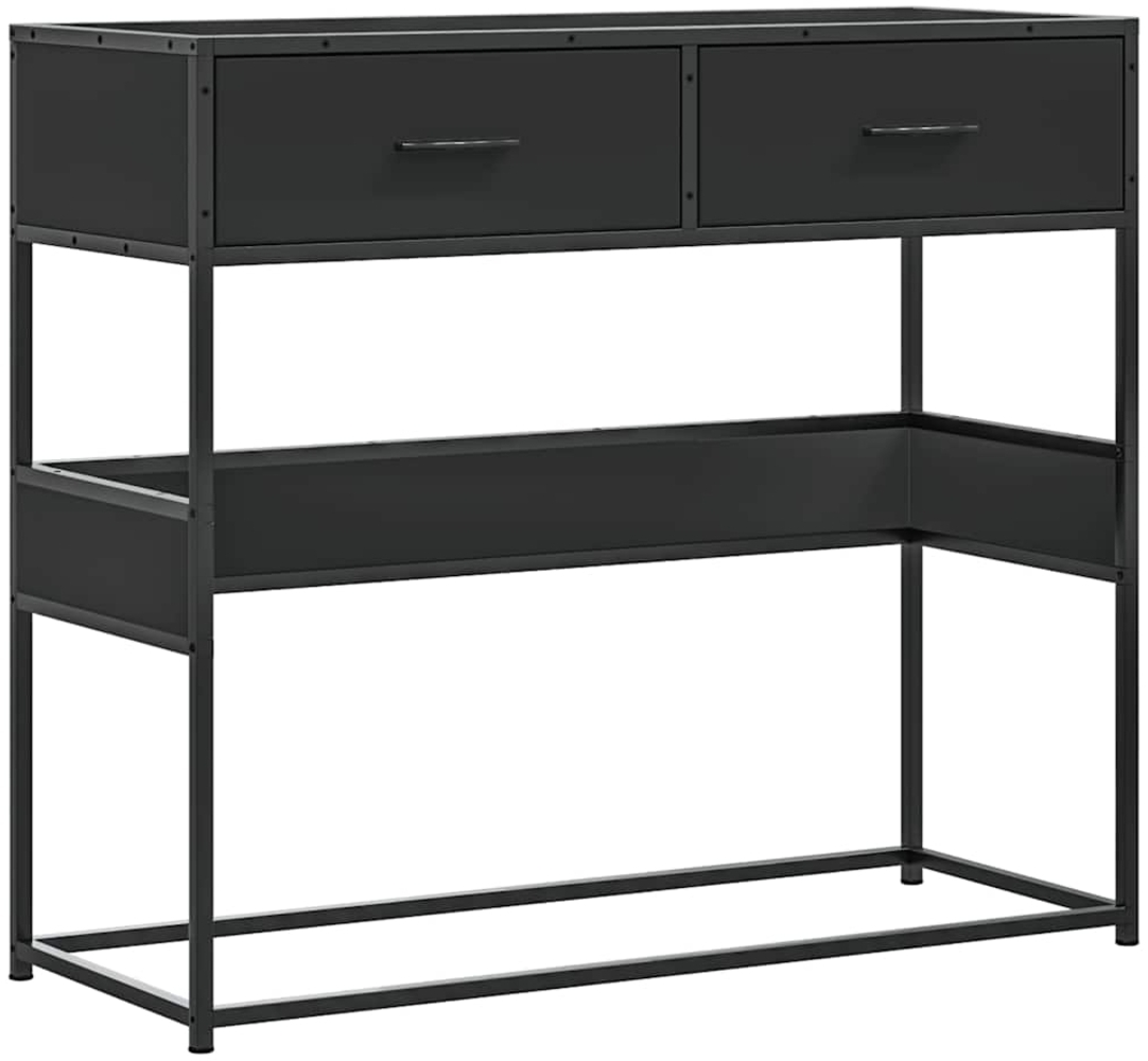 vidaXL Konsolentisch Schwarz 90x35x80 cm Holzwerkstoff 849174 Bild 1