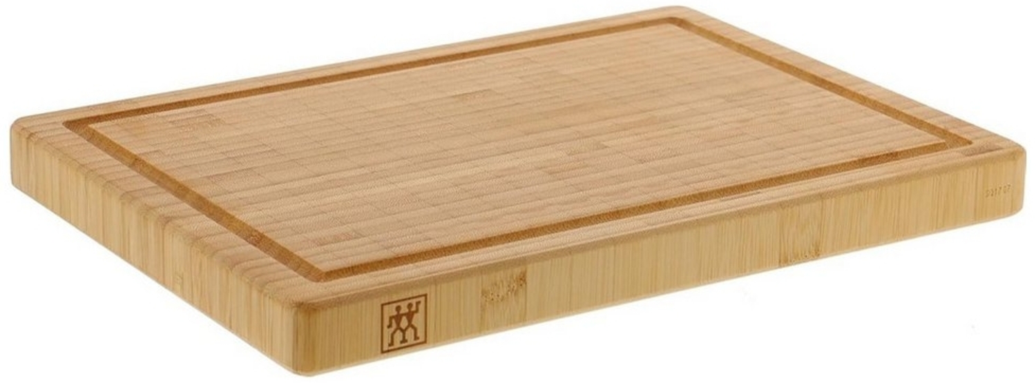 ZWILLING Schneidbrett, mit Saftrille, beidseitig nutzbar, Bambus, 42 x 31 x 4 cm Bild 1