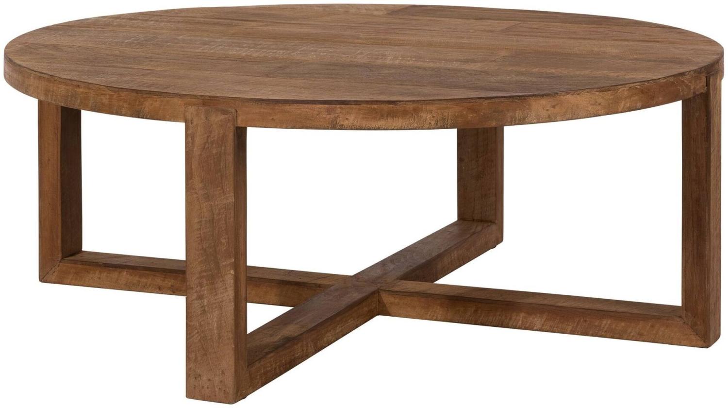 Couchtisch Classic Rund aus recyceltem Teakholz, 90 x 90 x 35 cm Bild 1