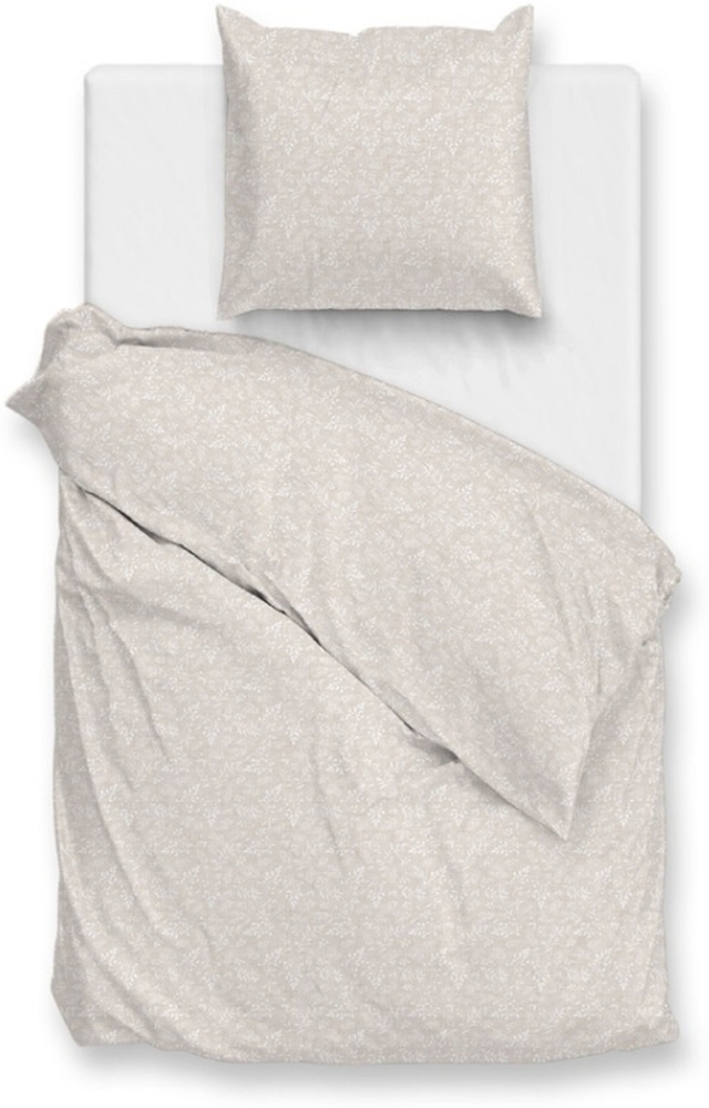 Zo! Home Cotton Bettwäsche 155x220 Petali di Lino Sandy Beige Miniblätter süß Bild 1