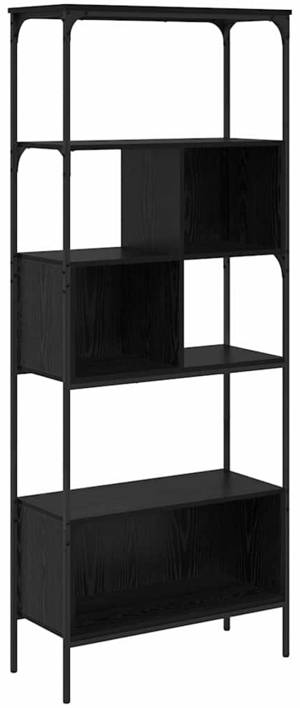 vidaXL Bücherregal Schwarz Eichen-Optik 76 x 33 x 188,5 cm 882988 Bild 1