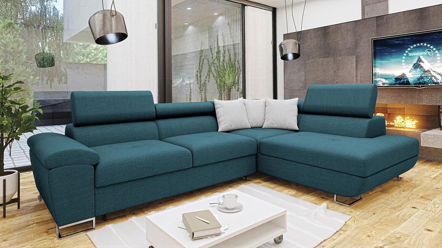 Ecksofa Cotere Premium, Seite: Rechts, Farbe: Terra 15 + Terra 15 + Terra 6 ECO Bild 1