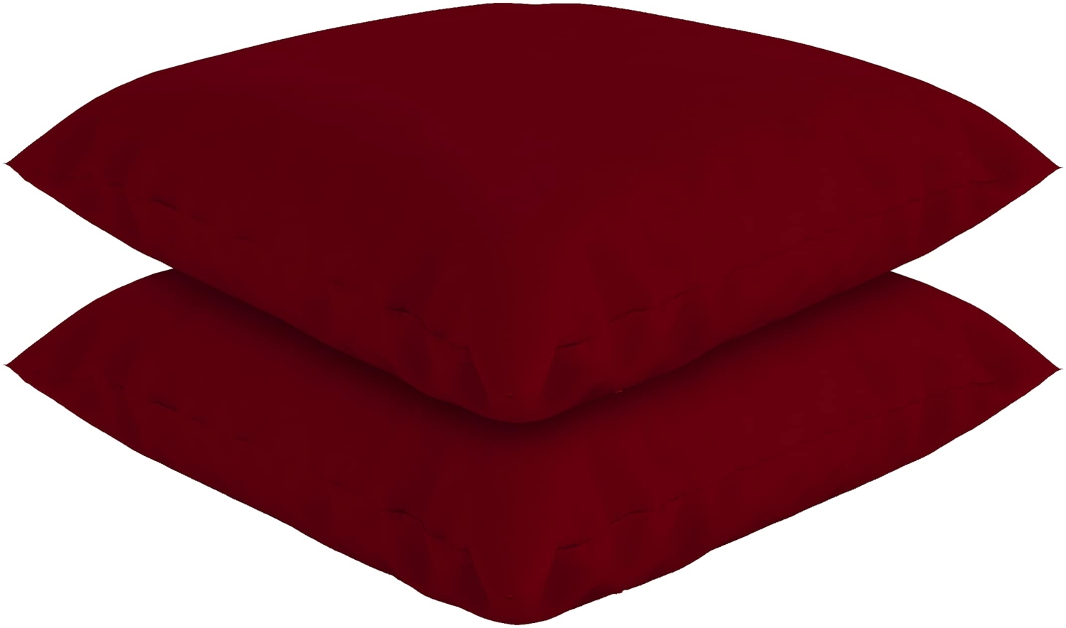 Federkissen mit Bezug - 80x80 cm - 2er Set Burgund Bild 1