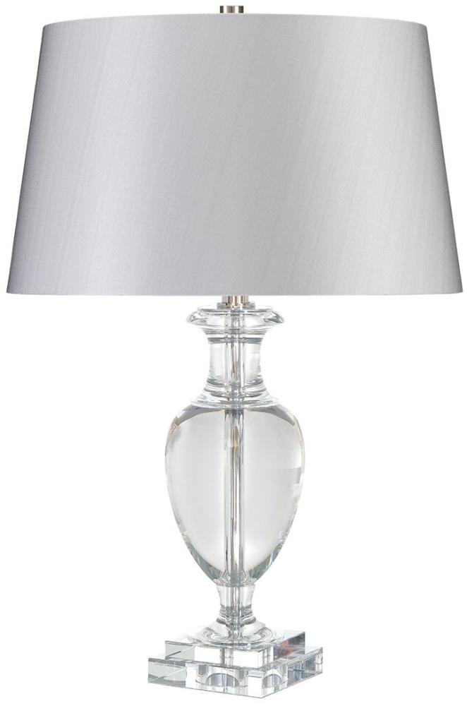 Elstead Lighting Antonia 1 Light Tischleuchte Kristallglas Silber 63cm Bild 1