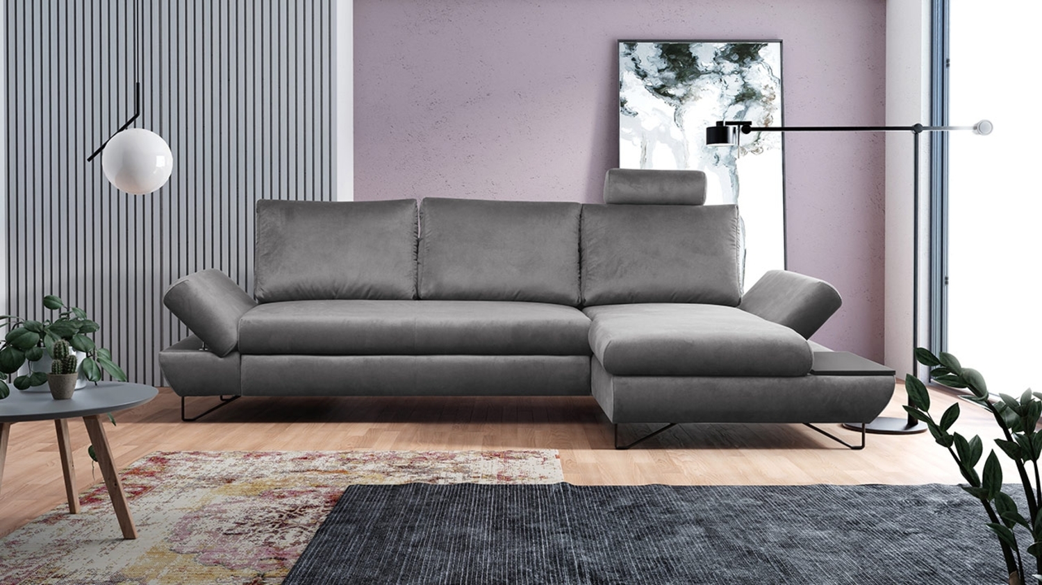 Ecksofa Wriz, Seite: Rechts, Farbe: Kronos 22 Bild 1