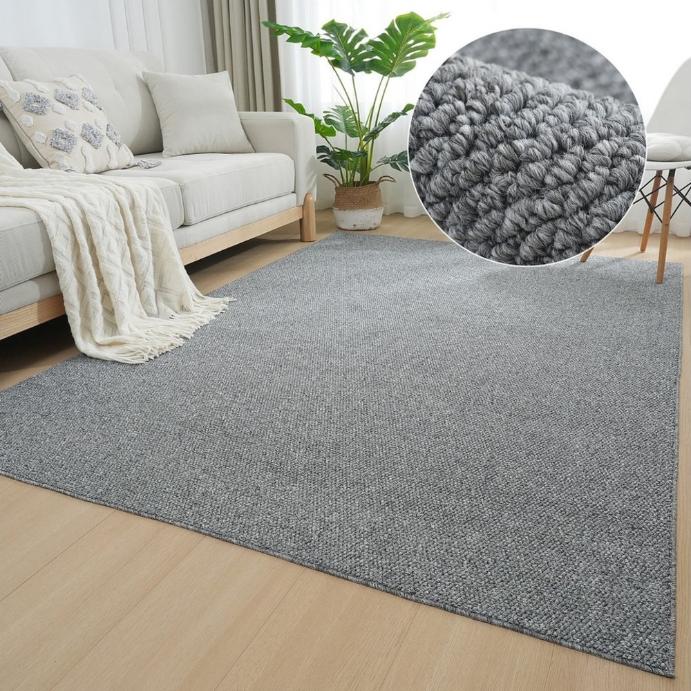 my home Teppich Lilia, rechteckig, Höhe: 5 mm, Sisal-Optik, uni, waschbar, Wohnzimmer, Schlafzimmer, Esszimmer Bild 1
