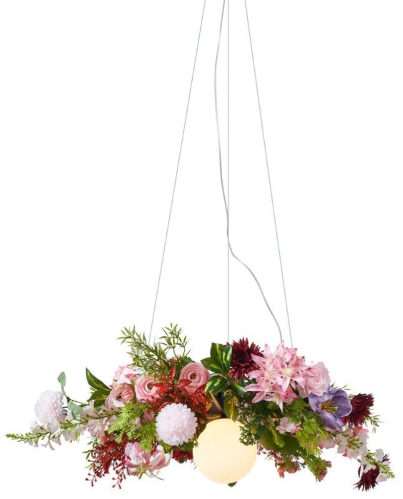 Qazqa Deckenleuchte Flower power, ohne Leuchtmittel, G9, Bunt, Bohemian, Metall, 1-flammig Bild 1