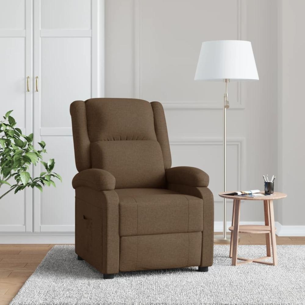 vidaXL Relaxsessel Braun Stoff 340183 Bild 1