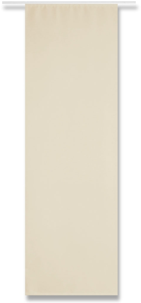 Flächenvorhang "blickdicht" - Schiebegardine in BxL 60x245cm ( Beige ) - ohne Flächenvorhangtechnik - Gardine, Vorhang mit Klettband Bild 1