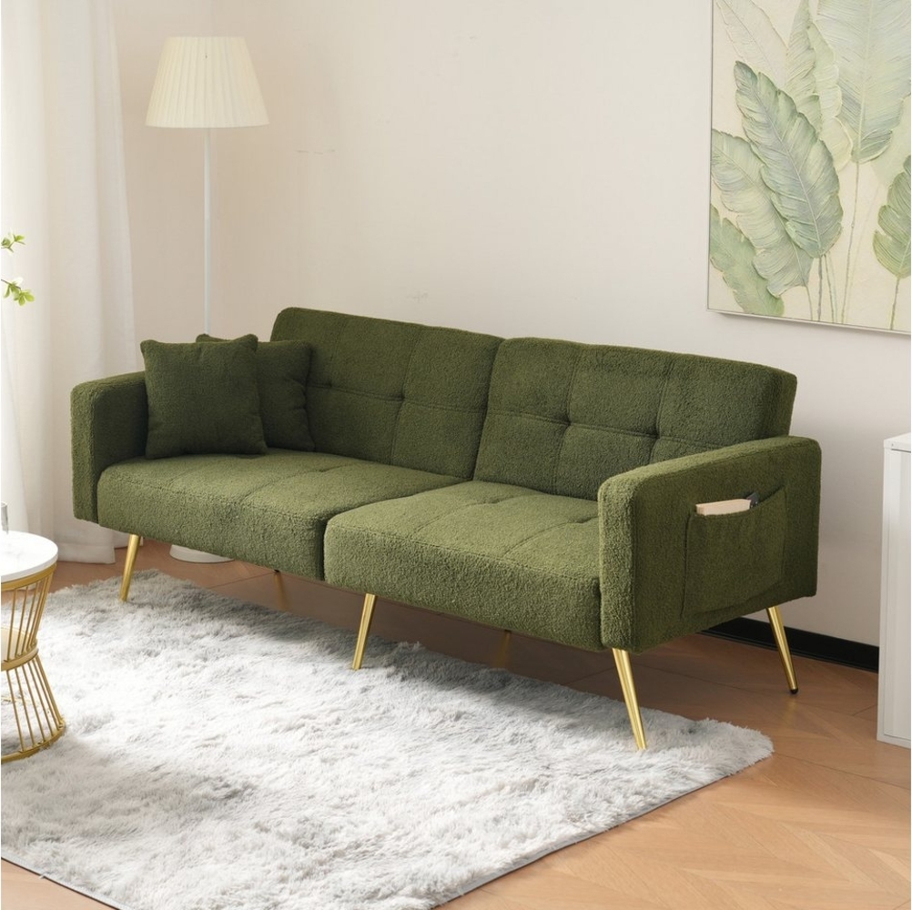 Merax Schlafsofa, mit Bettfunktion, Bettsofa, Klappsofa, Gästebett Bild 1