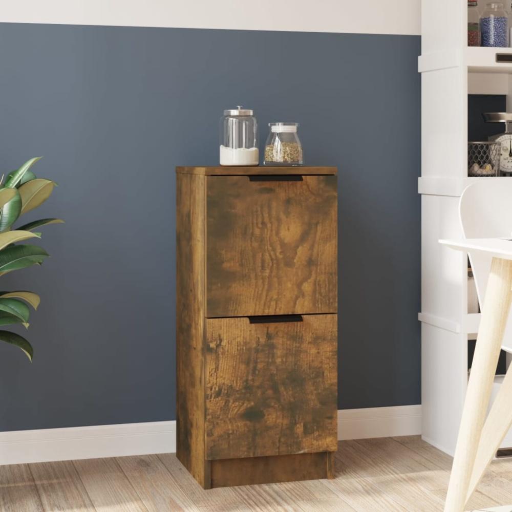 Sideboard Räuchereiche 30 x 30 x 70 cm Holzwerkstoff [817018] Bild 1