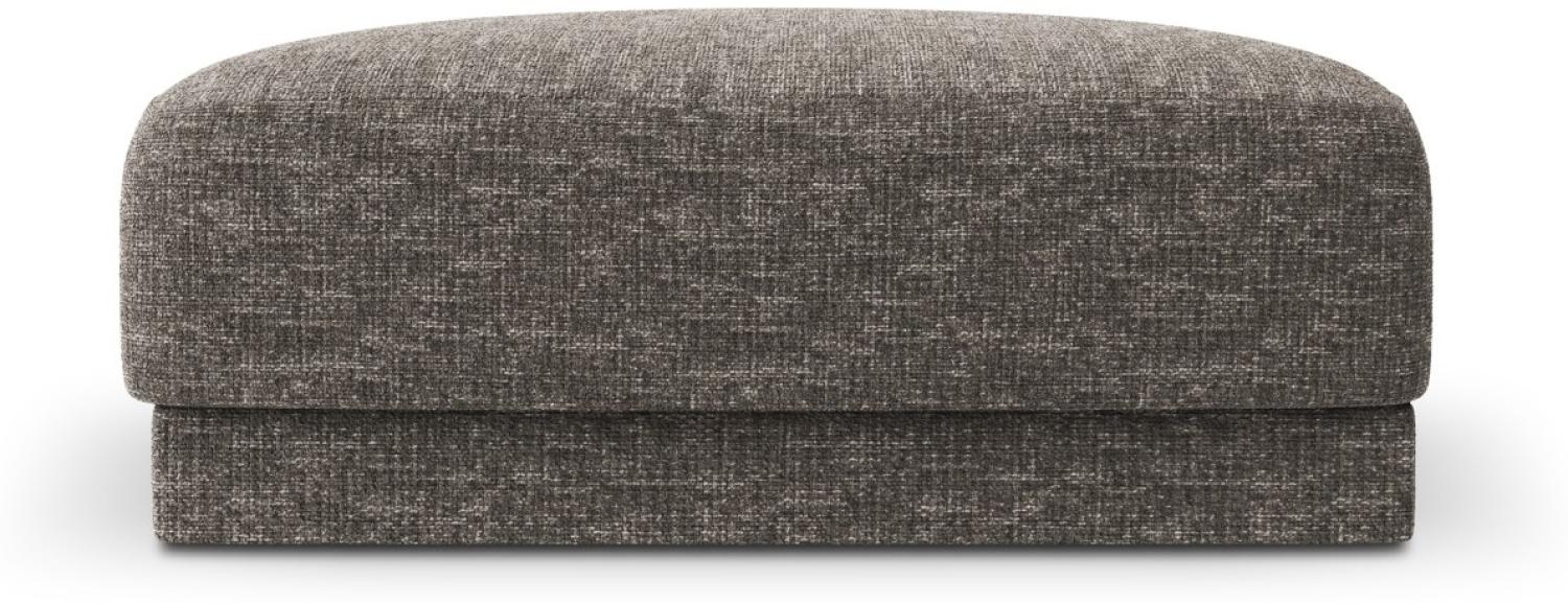 Micadoni Pouf Hocker Miley | Bezug Grey | Beinfarbe Black Plastic Bild 1