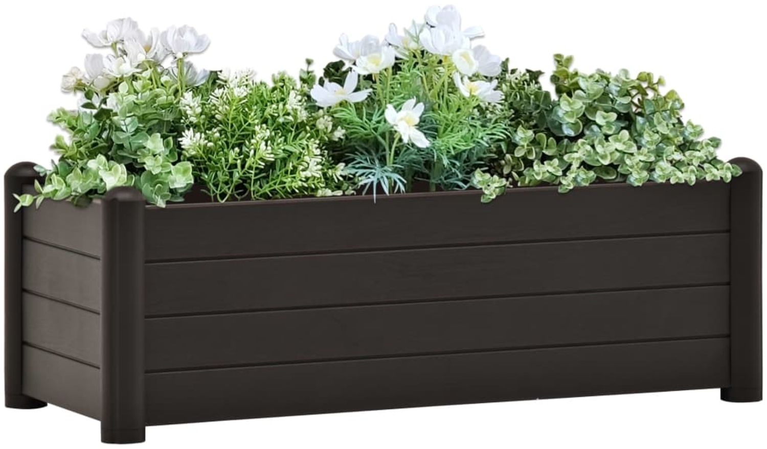 vidaXL Garten-Hochbeet PP Anthrazit 100x43x35 cm 313977 Bild 1