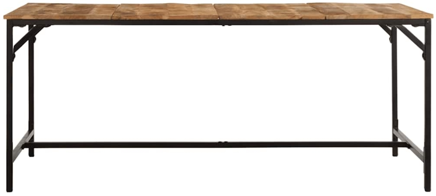 vidaXL Esstisch 180x90x75 cm Raues Massivholz Mango 373606 Bild 1