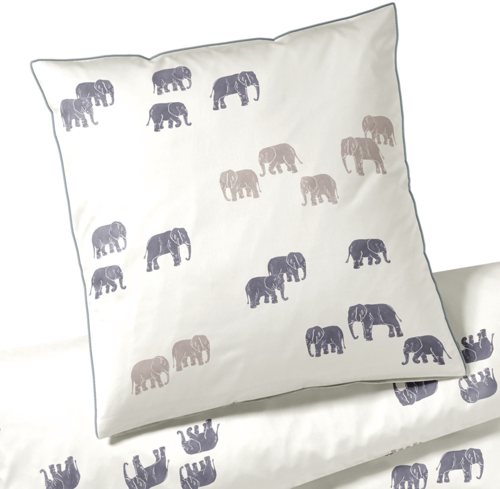 Elegante Bambus Satin Bettwäsche 24502-7 natur Elephant Walk 135x200 Bild 1