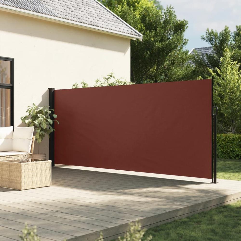 vidaXL Seitenmarkise Ausziehbar Braun 160x600 cm 4004524 Bild 1