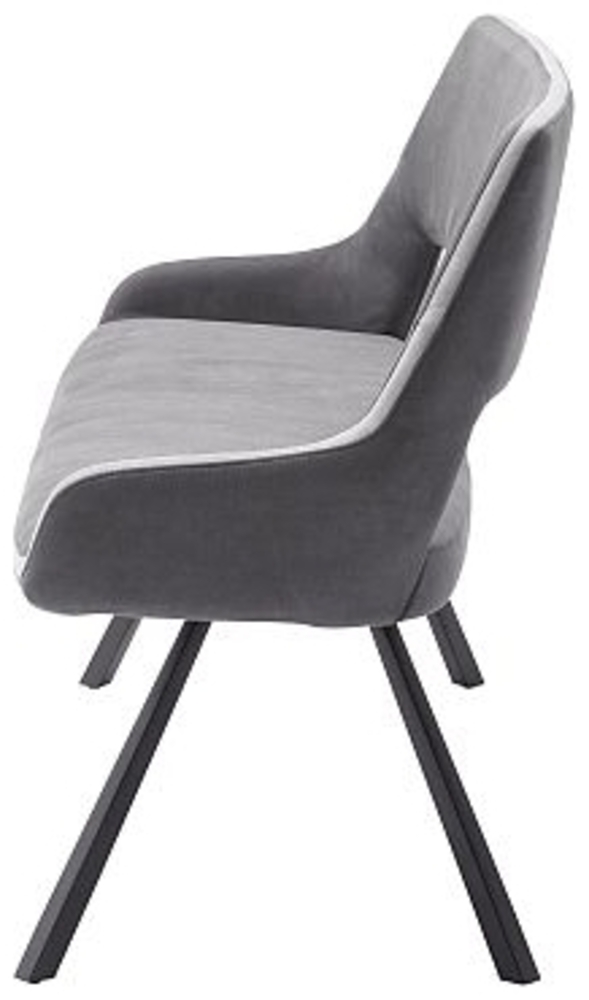 BAYONNE Bank - Dunkelgrau-Grau / 175cm Bild 1