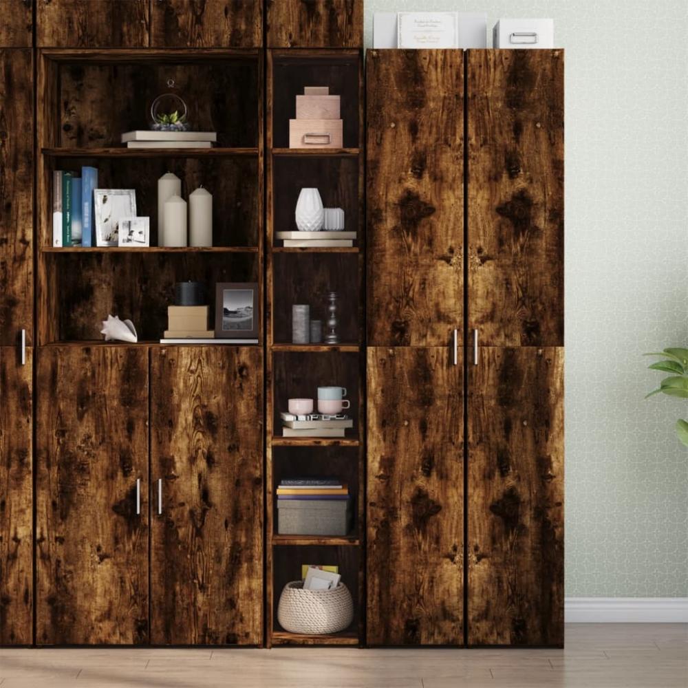 vidaXL Highboard Räuchereiche 30x41x185 cm Holzwerkstoff 846415 Bild 1