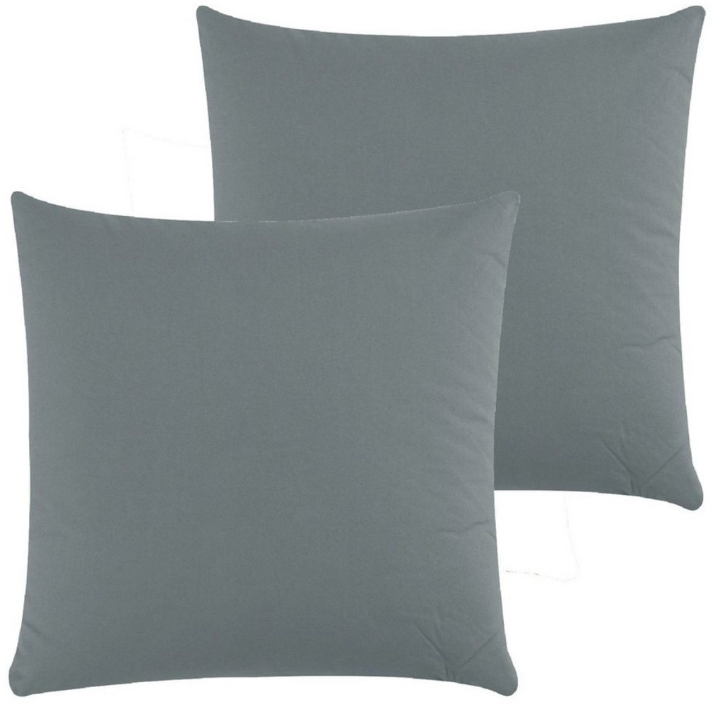 CLASS HOME COLLECTION Kissenbezüge Kissenbezüge 2er Set Kissenhüllen Sofa Bett mit Reißverschluss, (2 Stück), 100 % Baumwolle, Renforce-Qualität, Mit Reißverschluss Bild 1